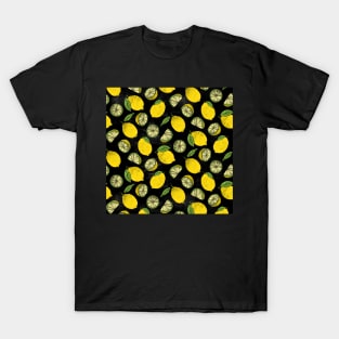 Black Summer Lemons T-Shirt